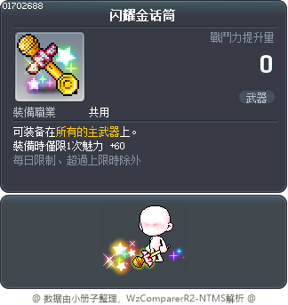 闪耀金话筒 Tooltip