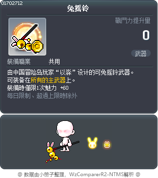 兔摇铃 Tooltip