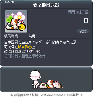 春之豚鼠武器 Tooltip