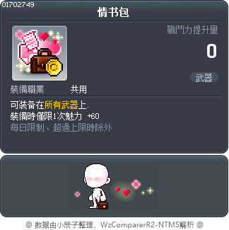 情书包 Tooltip