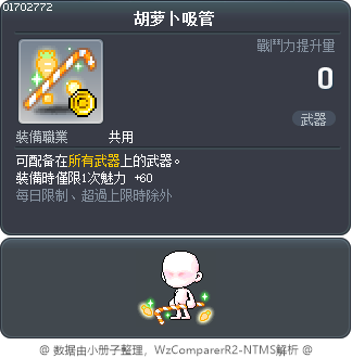 胡萝卜吸管 Tooltip