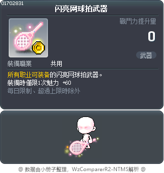 闪亮网球拍武器 Tooltip
