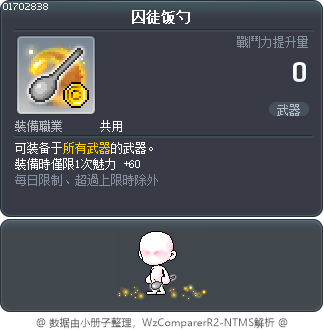 囚徒饭勺 Tooltip