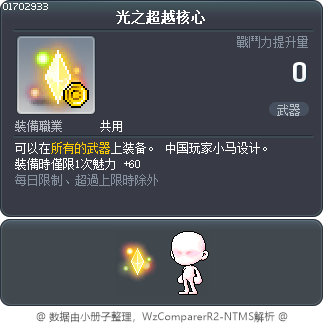 光之超越核心 Tooltip