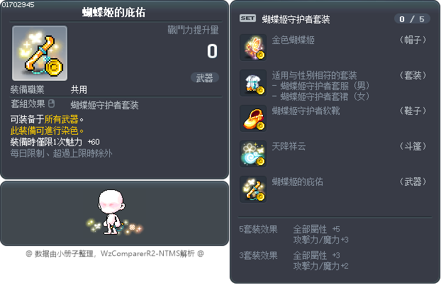蝴蝶姬的庇佑 Tooltip