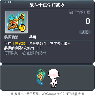 战斗士官学校武器 Tooltip