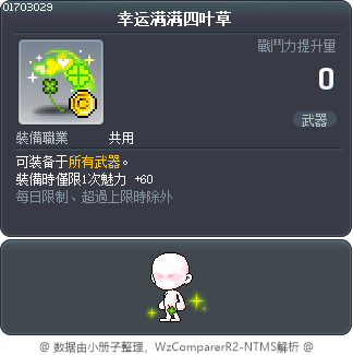 幸运满满四叶草 Tooltip