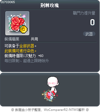 荆棘玫瑰 Tooltip