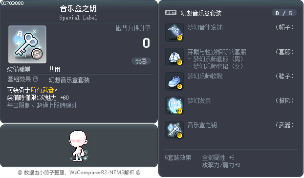 音乐盒之钥 Tooltip
