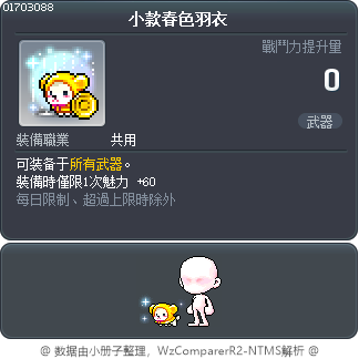 小款春色羽衣 Tooltip