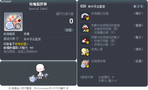 玫瑰搅拌棒 Tooltip