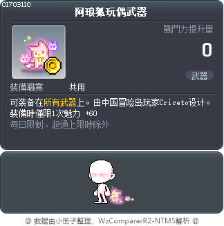 阿琅狐玩偶武器 Tooltip