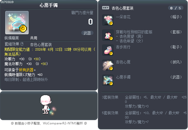 心愿手镯 Tooltip