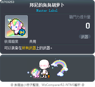 邦尼的臭臭胡萝卜 Tooltip
