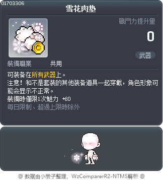 雪花肉垫 Tooltip