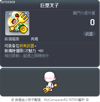 巨型叉子 Tooltip