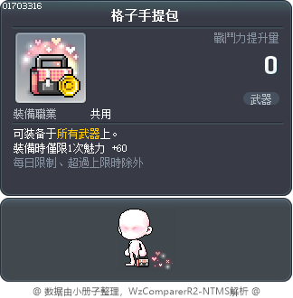 格子手提包 Tooltip