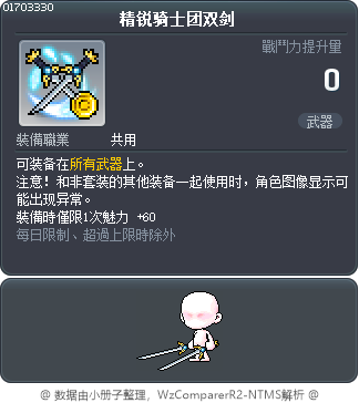 精锐骑士团双剑 Tooltip
