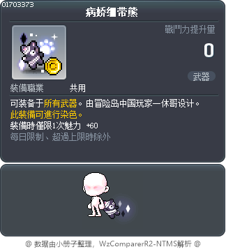 病娇绷带熊 Tooltip