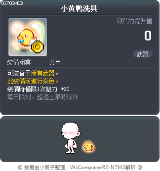 小黄鸭洗具 Tooltip