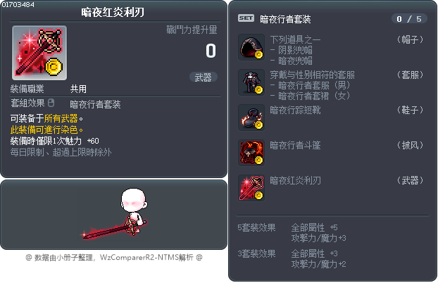 暗夜红炎利刃 Tooltip