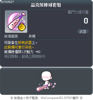 品克缤棒球套组 Tooltip