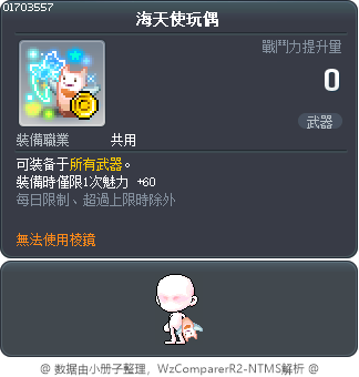 海天使玩偶 Tooltip