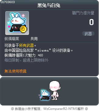 黑兔与白兔 Tooltip