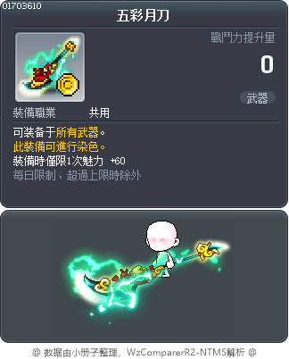 五彩月刀 Tooltip