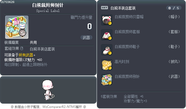 白熊裁剪师别针 Tooltip