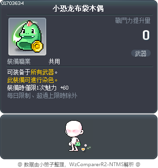 小恐龙布袋木偶 Tooltip