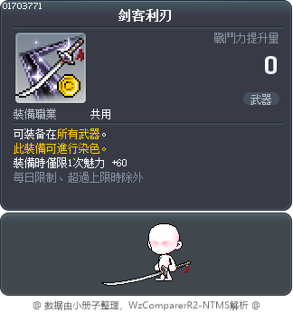 剑客利刃 Tooltip