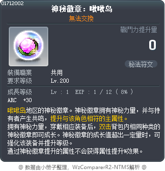 Arcane Symbol: Chu Chu Island Tooltip
