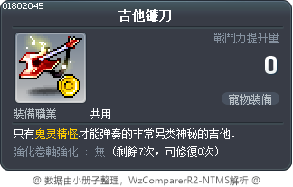 吉他镰刀 Tooltip
