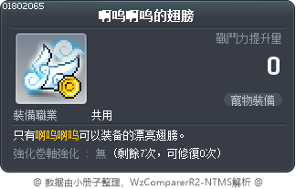 小虎的翅膀 Tooltip