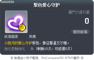 紫色爱心守护 Tooltip