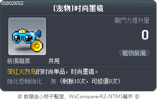[宠物]时尚墨镜 Tooltip