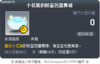 小花猪的粉蓝芭蕾舞裙 Tooltip
