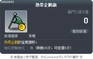 热带企鹅旗 Tooltip