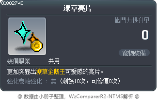 潦草亮片 Tooltip