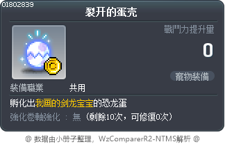 裂开的蛋壳 Tooltip