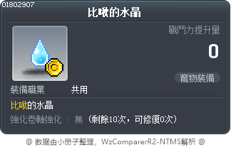 比啾的水晶 Tooltip