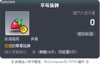 草莓插牌 Tooltip
