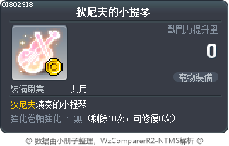 狄尼夫的小提琴 Tooltip