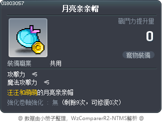 月亮亲亲帽 Tooltip