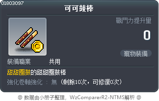 可可鼓棒 Tooltip