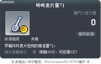 咚咚麦片量勺 Tooltip