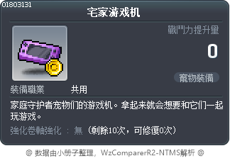 宅家游戏机 Tooltip