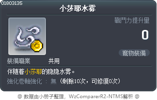 小莎耶水雾 Tooltip