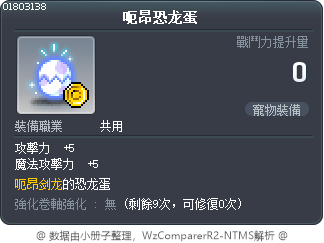呃昂恐龙蛋 Tooltip
